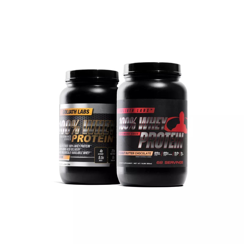 Goliathlabs Whey Protein,68 Servings 10LB, Chocolate - Chocolate Peanut butter