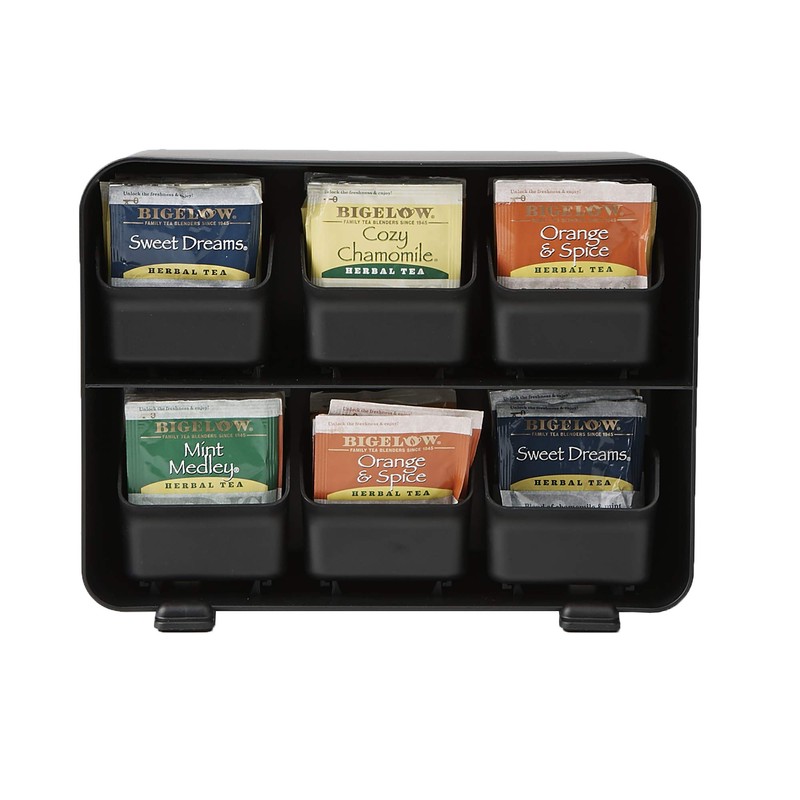 Mind Reader Anchor Collection, 6-Drawer Tea Bag Organizer, Removable Drawers,