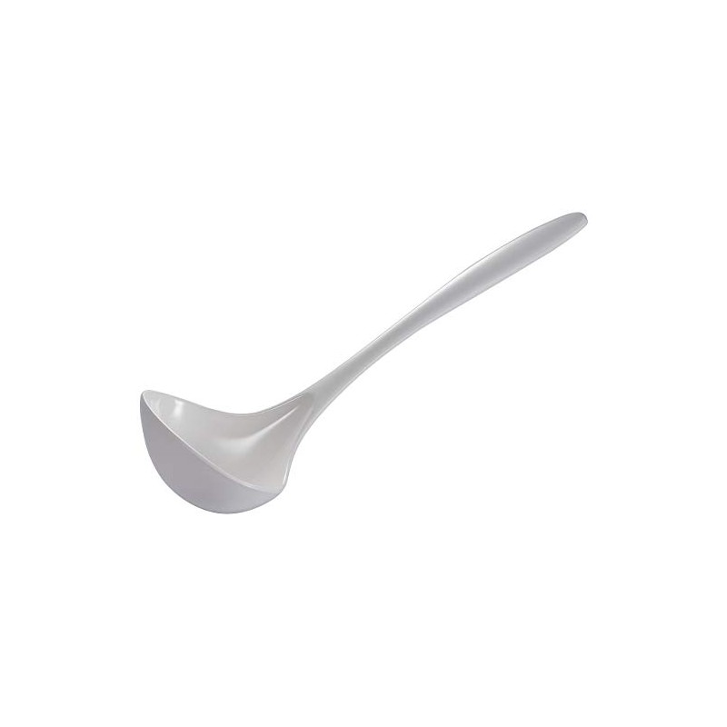 Gourmac Hutzler 11 Inch Melamine Soup Ladle (White)