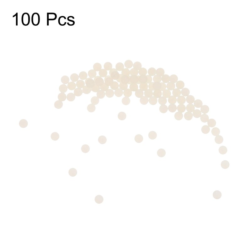 sourcing map 100pcs Nylon Bearing Balls 1/8" 3.175mm Solid Plastic