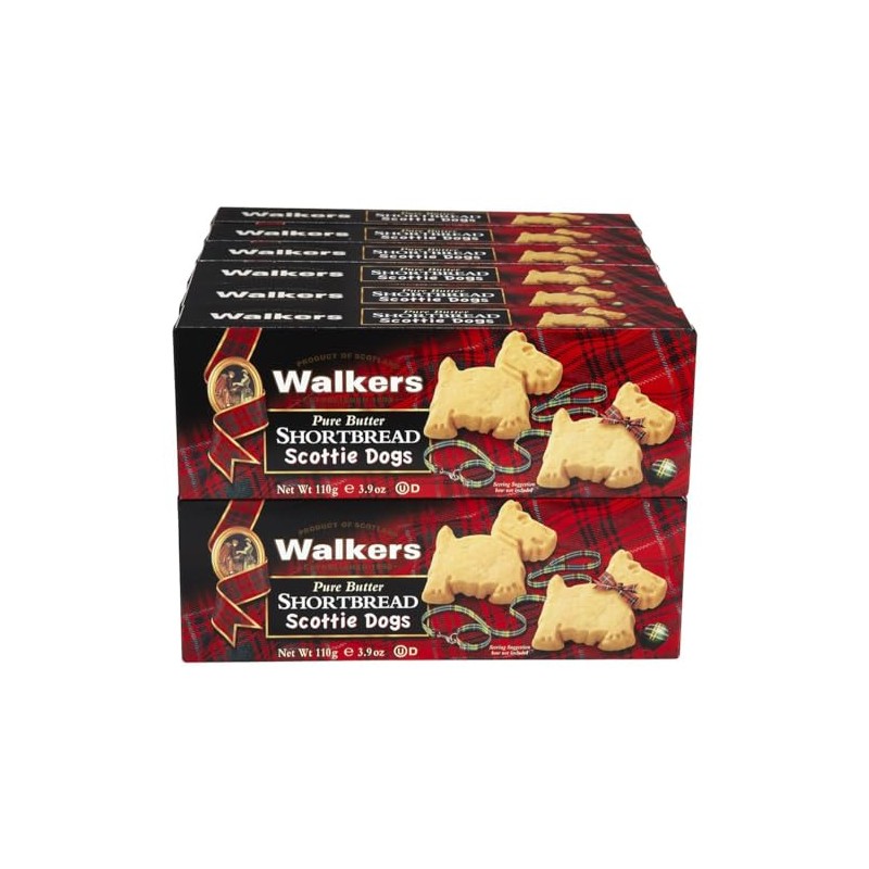 Walkers Scottie Dog Shortbread - 3.9 oz - 12 pk