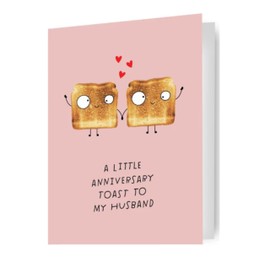KATE SMITH Happy Anniversary Husband Occasion Card