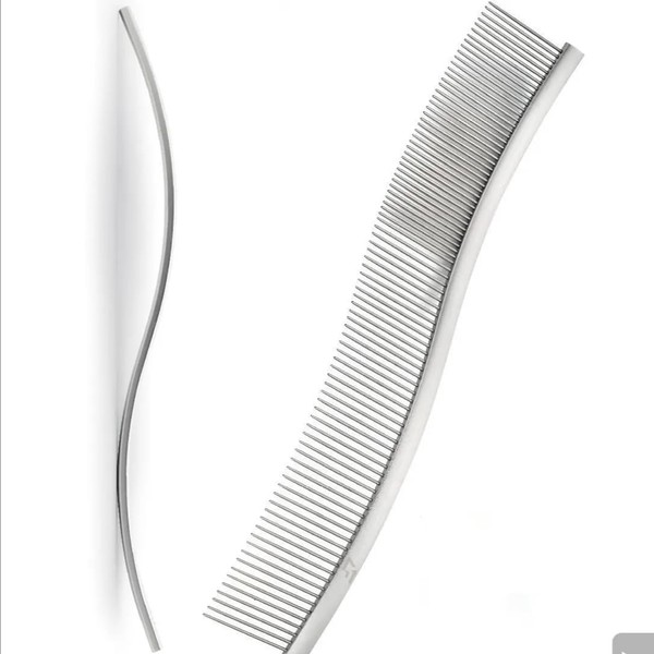 S-Curved Dog Grooming Comb, Dog Combs for Grooming Matting, Doodle