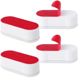 Onwon 4 Pieces Toilet Seat Bumpers with Strong Adhesive - Provide a Great Buffering and Protect your Toilet Seat Well - Universal Replacement Seat Bumper Kit