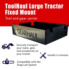 ToolHaul Universal Tool Carrier Kit for Tractors, Fixed Mount, Made in USA Large Size Mount