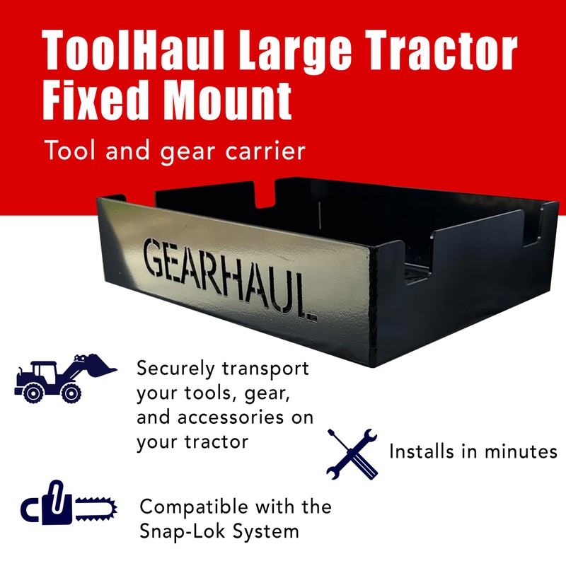 ToolHaul Universal Tool Carrier Kit for Tractors, Fixed Mount, Made