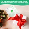 Du Schaffst Das Geschenk Kleeblatt Glücksbringer mit Karte& Organza-Beutel, Vierblättriger