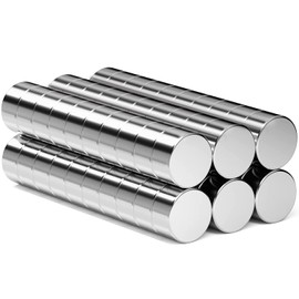 60 Pack Fridge Magnets, Whiteboard Magnets, Magnets for Crafts, Round Magnets, Office Magnets, Magnets for Fridge, DIY, Building, Photo, Tools - 6 x 2 mm