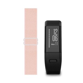 C2D JOY Stretchy Loop Nylon Strap Compatible with Only Garmin vivosmart HR Watch Bands Replacement - Pink