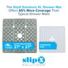 SlipX Solutions 27" Oversize Square Shower Mat, Non-Slip Mat for