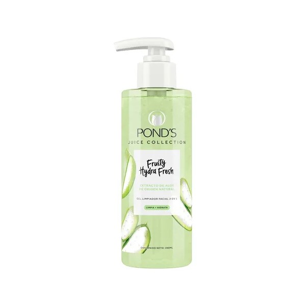 POND'S Gel Limpiador Facial Fruity Hydra Fresh Aloe para una