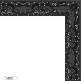 Poster Palooza 28x21 Traditional Black Complete Wood Picture Frame with UV Acrylic Plexiglass, Foam Board Backing & Hardware Included