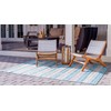Unique Loom Outdoor Striped Collection Area Rug - Distressed Stripe