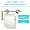 Vive Grab Bar with Toilet Paper Holder (350lbs) - Handrail