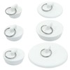 ISDVBUY 6 - Piece Rubber Sink Stoppers: Bathtub Drain Plug