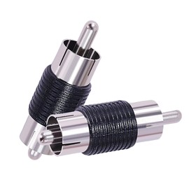 CNARIO 2pcs RCA Male to Male Coupler RCA Barrel Adapter for Extension AV/TV Audio Video Cable S/PDIF, Subwoofer, Phono, Composite, Component