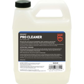 GEAR AID Revivex Pro Cleaner Wash for Synthetic Technical Fabrics, GORE-TEX Jackets, Tents, Sleeping Bags, Ski Pants, Gloves, and Outdoor Waterproof-Breathable Gear, 1 Liter (33.8 fl oz)