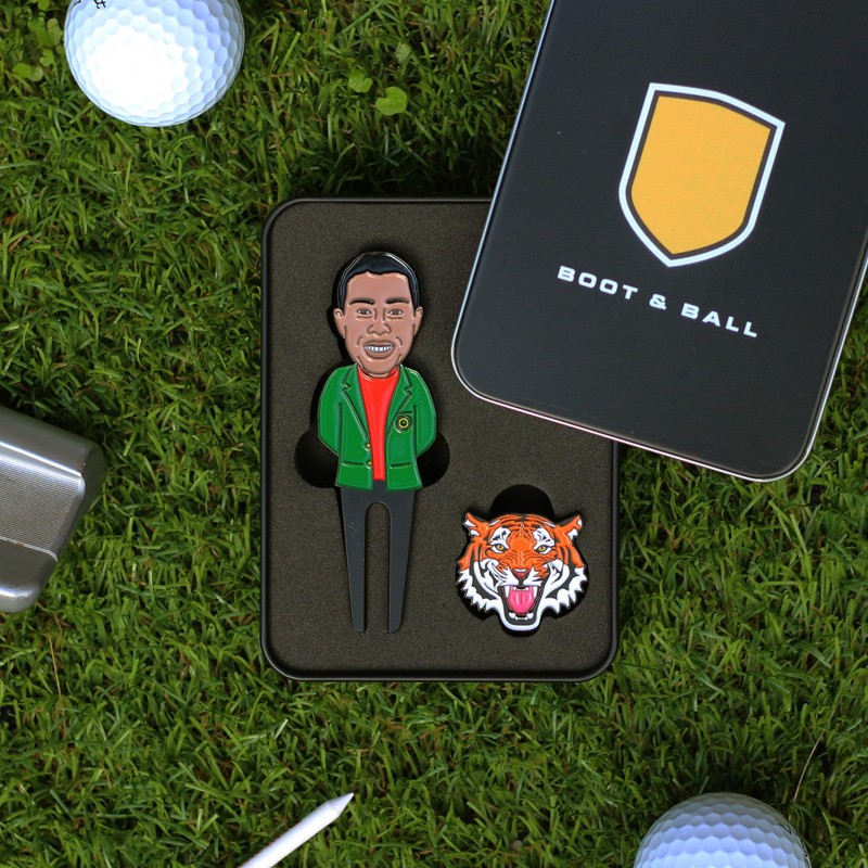 Tiger Golf Divot Tool & Ball Marker