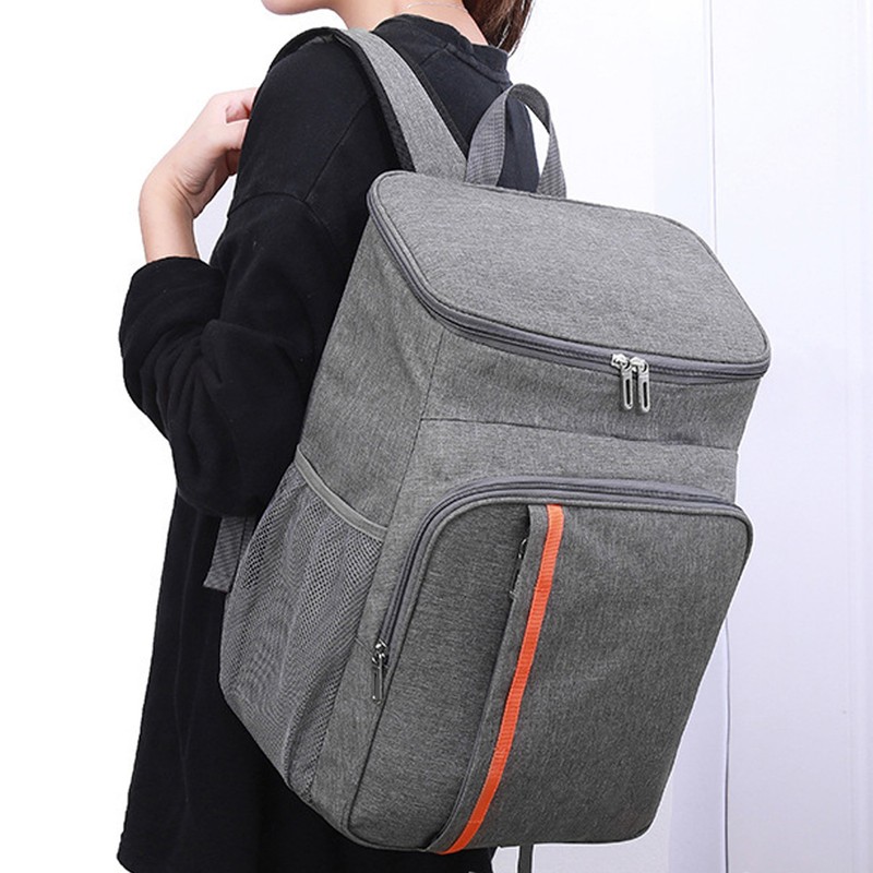 Thermal Insulated Food Delivery Backpack Oxford Cloth and PEVA 18L
