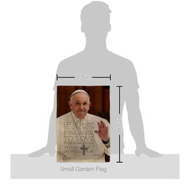 Kindness to All Pope Francis Catholic Gifts Canvas Tapestry Plaque Kit Memorabilia Decor Fabric Quote Room Burlap Textile Church Wall Art Banner Remembrance Sign Fathers Day Religious Decoration