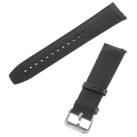 OHPHCALL Watch Band for Leather Replacement Strap Black Unisex Design for Sports and Daily Wear Easy Install Clasp