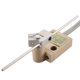 Heschen Compact Prewired Limit Switch, HS-3107, Adjustable Rod Lever, 1NO 1NC, SPDT, Momentary Type, AC250V 5A, IP67 Waterproof