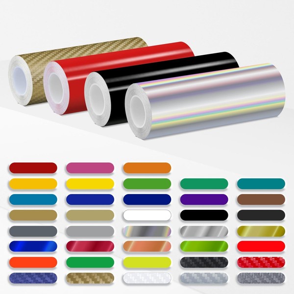 8.0" | 203mm Self-Adhesive Vinyl Pin Stripe Roll Decal Sticker