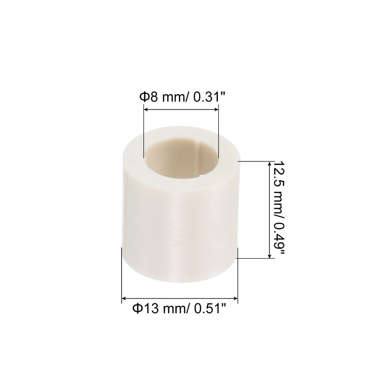 PATIKIL 13x12.5mm Pool Cue Ferrules, 10 Pack Billiard Cue Ferrules
