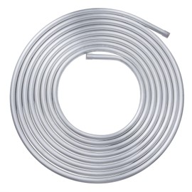 3/8" OD Aluminum Coiled Tubing, CYIWPH Seamless Round Pipe 1060, 0.04" Wall Thickness, Refrigeration Tubing, Fuel Line, Automotive Oil Pipe, Compressor Tube, 10Ft