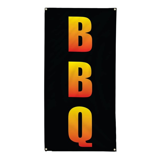 Vertical Vinyl Banner Multiple Sizes Bbq M Restaurant and Food