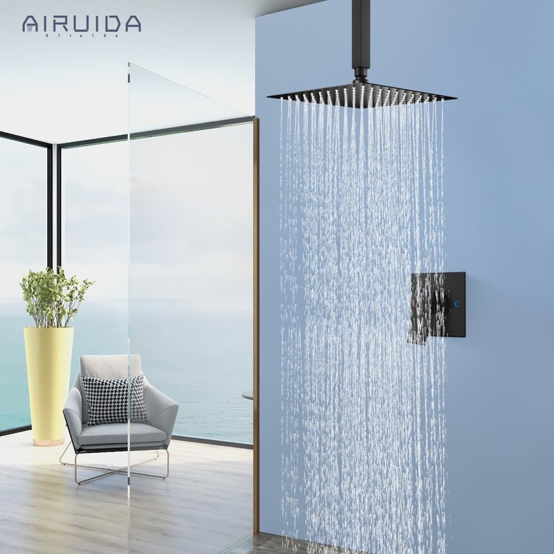 Airuida Shower Faucet Set and Handle Set Single Function Shower