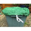 Recycling Bin Cover, Pack of 3, Green, Waterproof Protection for