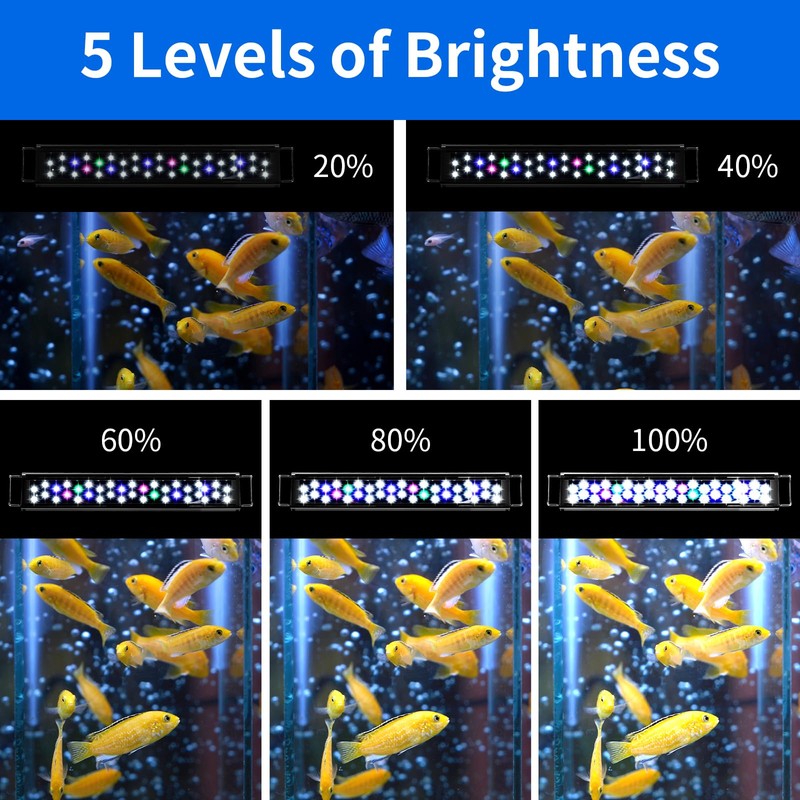 AQUANEAT LED Aquarium Light 48 to 54 Inch with Timer,