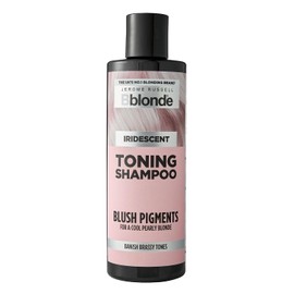 Jerome Russell Bblonde IRIDESCENT Toning Shampoo | 250ml | Blue Pigments | Neutralises Brassiness & Yellow Tones | Sulphate-Free | Soy, Rice Proteins & Jojoba Oil | Vegan