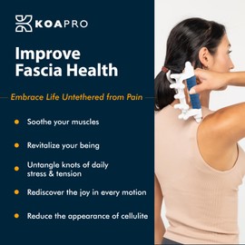 KOAPRO Fascia Massage Tool Blaster for Cellulite, Muscle Knots, Trigger Points - All-in-One Full Body Myofascial Release Tool, Facia Blaster, Targeted Tension Relief, Effective Back and Neck Massager