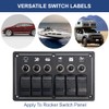 GOMAKERER Pack of 400 Car Switch Panel Stickers, White Car