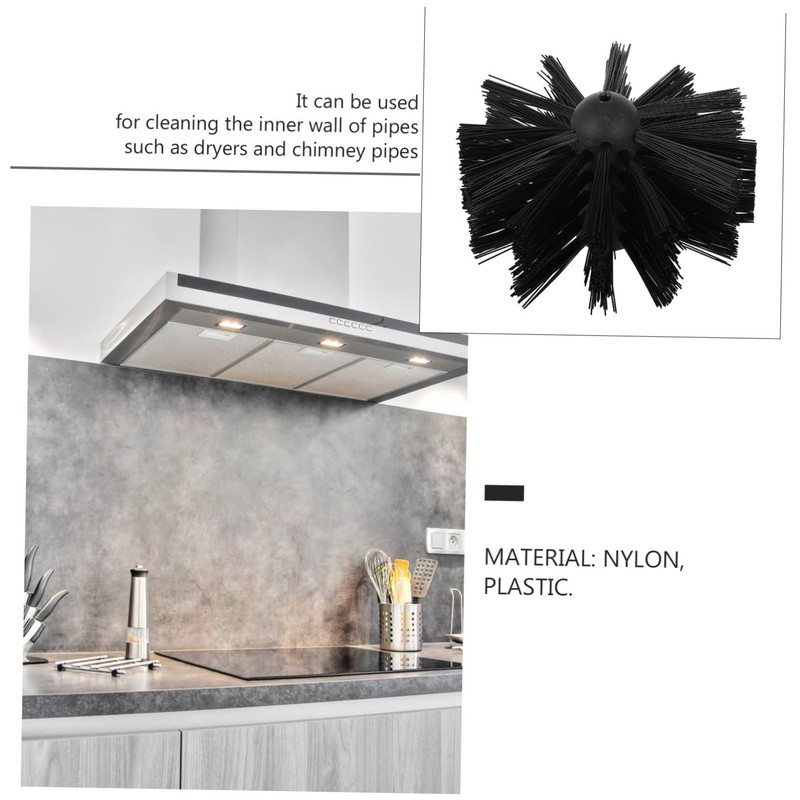 Cabilock 6pcs Chimney Brush for Fireplace Dryer Vent Cleaning Non-Scratch