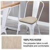 baibu Super Soft Metal Dining Chair Pads Set of 2,