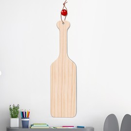 HAPYFMSHI 18" Sorority Paddle, Unfinished Solid Pine Wooden Paddle, Smooth Wooden Fraternity Paddle for Drawing/Crafts