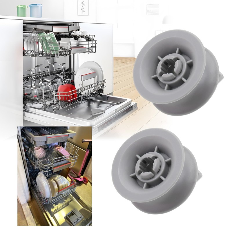 LT Easiyl Pack of 4 Dishwasher Upper Basket Wheels 00611666
