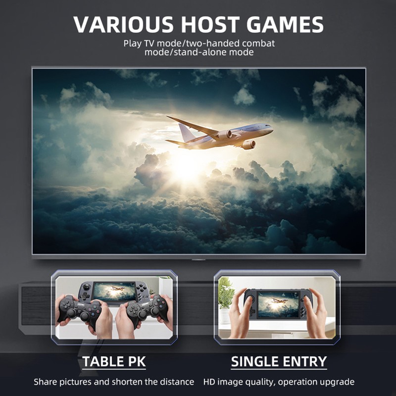 PowKiddy X39 Pro Handheld Game Console Portable Game Player 4.5-inch