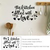 2 Sets Kitchen Stickers, Cartoon Restaurant Stickers, Simple Wall Stickers,