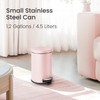 Cesun 1.2 Gallons Small Pink Trash Can, Bathroom Garbage Can