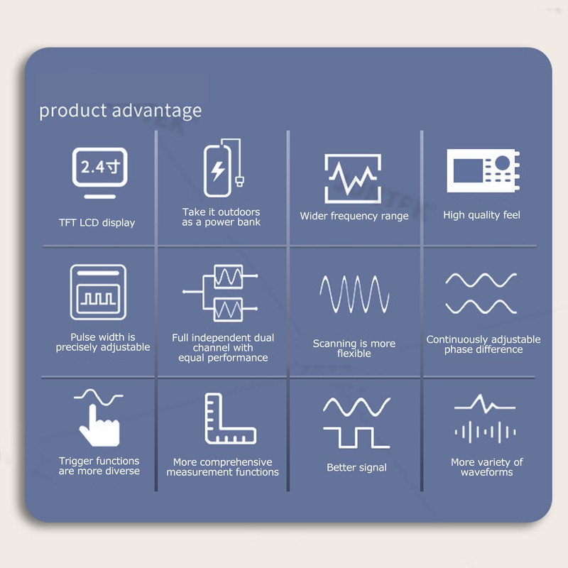 JDS2900-40M 2 Channel DDS Function Signal Generator Pulse Signal Frequency