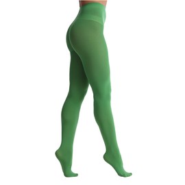 EVERSWE Women's 80 Den Soft Opaque Tights, Women's Tights (XX-3XL, Clover Green)