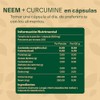 Neem Curcumine. Suplemento de Neem y Curcuma con 200 Capsulas.