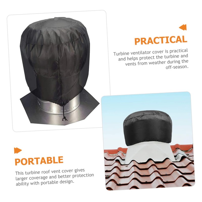 Mipcase Turbine Vent Cover Heavy Duty Protector for Roof Ventilation