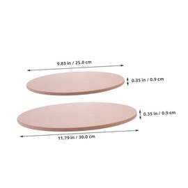 Operitacx Pottery Base Board 2pcs Set Round Density Plate Clay Throwing Drying Board Nonstick Surface Versatile Pottery Tools for Levels