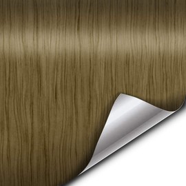 VVIVID Teak Wood Grain (12 Inches x 48 Inches) Roll Sheet with Air-Release Membrane