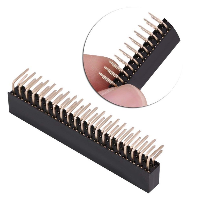 3 Pieces 2.54 mm 2 x 20 Pin Female Pin